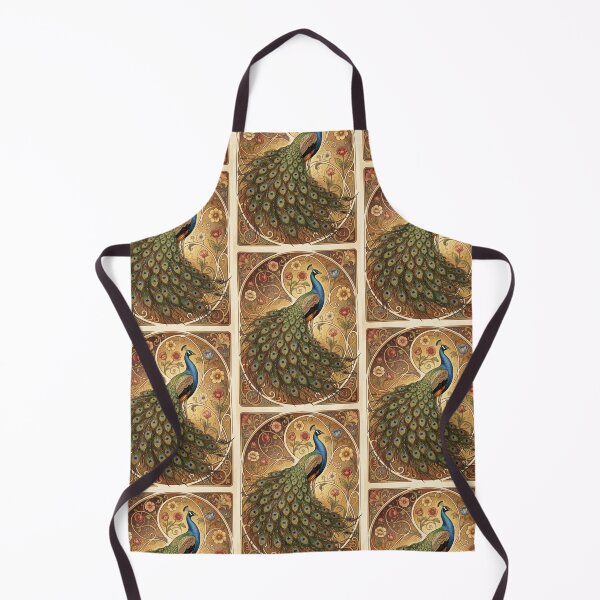 Item preview, Peacock Art Nouveau Floral Vintage Ornamental Illustration designed and sold by pinkal.