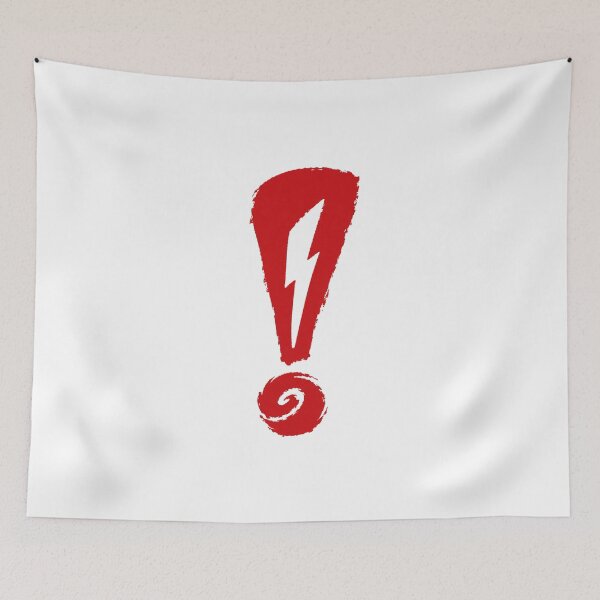Item preview, Exclamation pints red sticker designed and sold by ORcreation.
