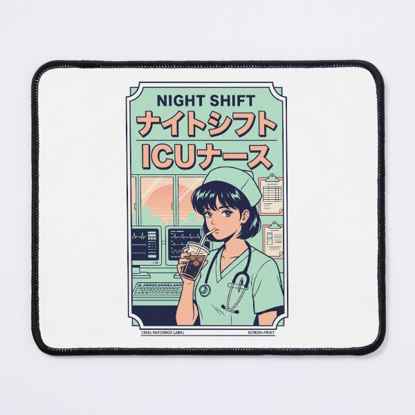 Item preview, Retro Anime ICU Nurse Night Shift Iced Coffee City Pop Matchbox Aesthetic designed and sold by Animer-art1.