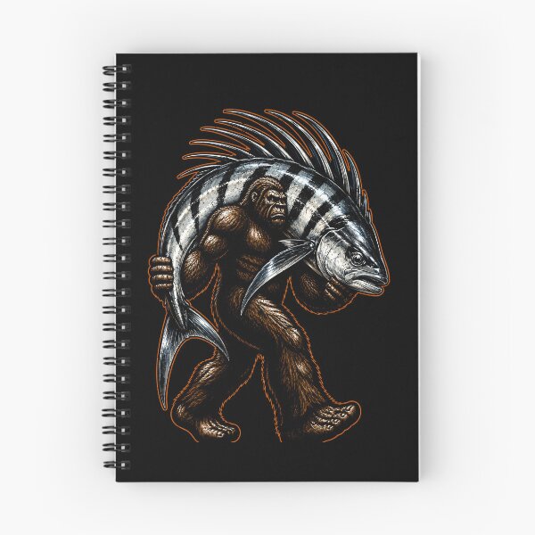 Item preview, Bigfoot carrying an epic fish design designed and sold by rafaeltto.