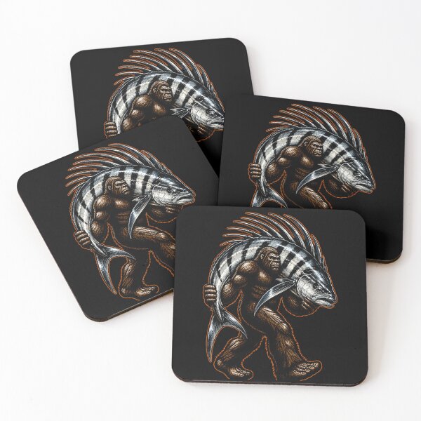 Item preview, Bigfoot carrying an epic fish design designed and sold by rafaeltto.