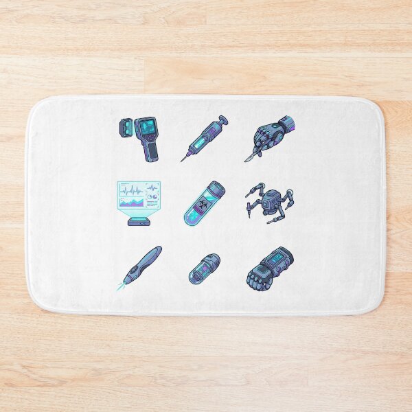 Item preview, Cyberpunk Sci Fi Medical Tech Cyberware Surgery Tools Sticker Pack designed and sold by Animer-art1.