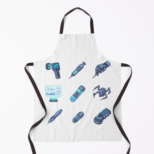Item preview, Cyberpunk Sci Fi Medical Tech Cyberware Surgery Tools Sticker Pack designed and sold by Animer-art1.