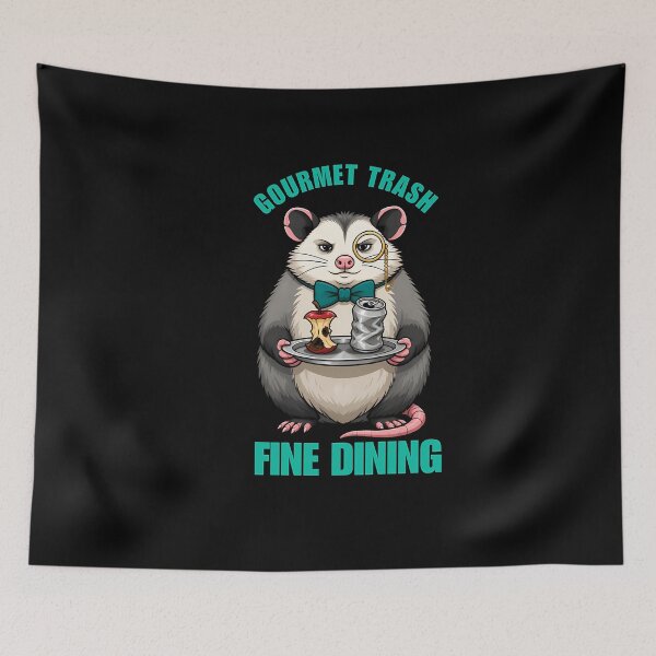 Item preview, Gourmet Trash Fine Dining - Fancy Opossum Meme 218 designed and sold by nguyetngatron.