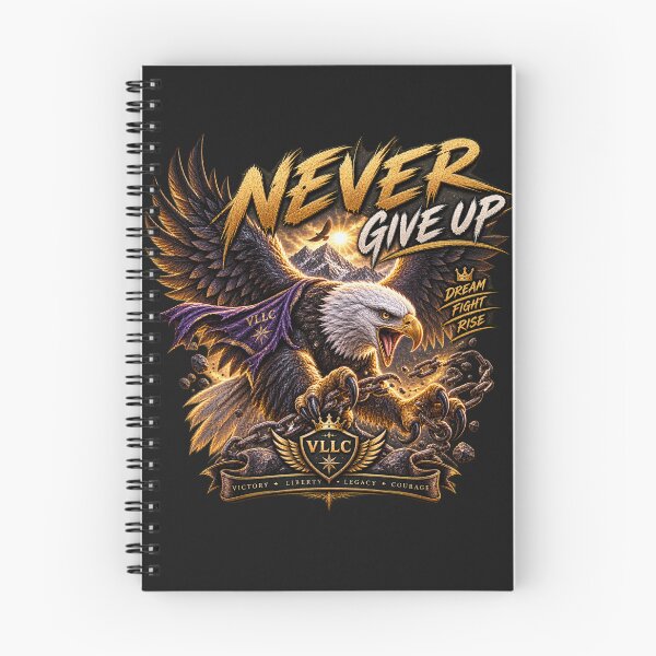 Item preview, VLLC Never Give Up Eagle Dream Fight Rise Art designed and sold by VICTORY LIBERTY .