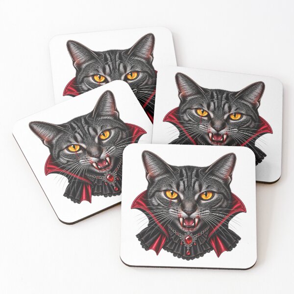 Item preview, Vampire Cat With Bloody Fangs designed and sold by Kimberly Palmer.