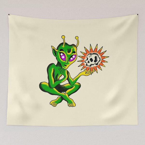 Item preview, Alien Contemplating Human designed and sold by MARCOSURREAL.