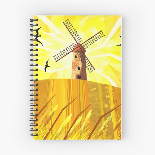 Item preview, Windmill Under Yellow Sky designed and sold by Andrew  Hitchen.