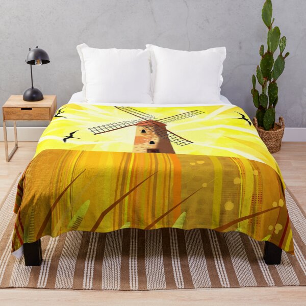 Item preview, Windmill Under Yellow Sky designed and sold by Andrew Hitchen.