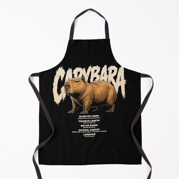 Item preview, Stylish capybara illustration with fun facts designed and sold by rafaeltto.