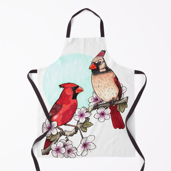 Item preview, Northern Cardinals - Hand Drawn Gifts for Bird Lovers designed and sold by Drawn-To-Nature.