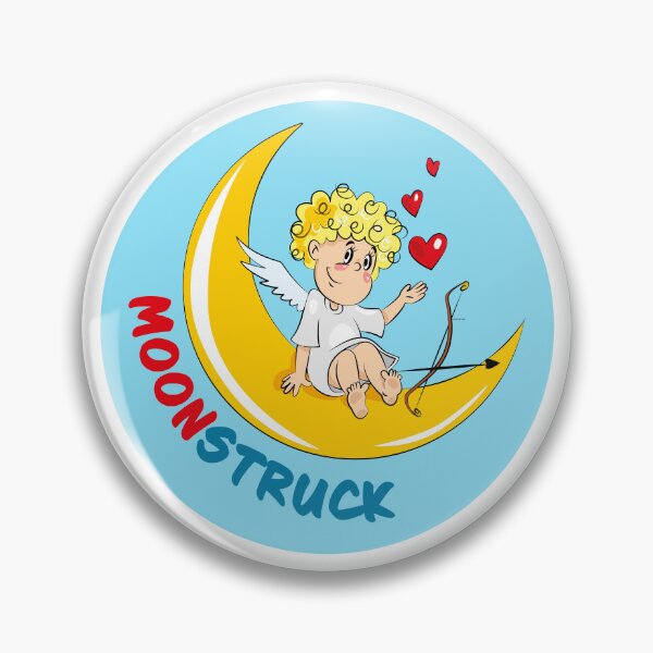 Item preview, Moonstruck Cupid Sitting on the Moon designed and sold by Ekaterina  Biserova.