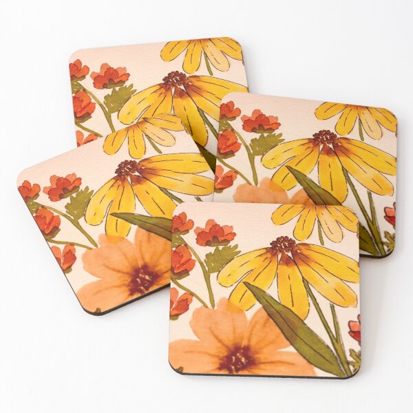 Item preview, Autumn Flowers Watercolor designed and sold by Vintage-Lady65.