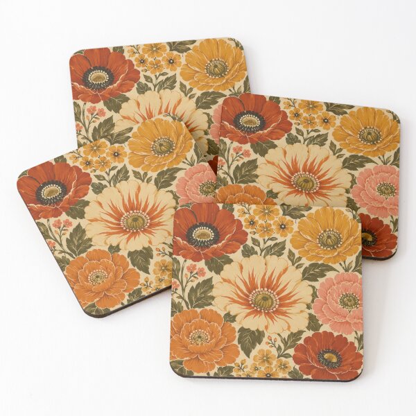 Item preview, Bold Retro Florals designed and sold by Vintage-Lady65.