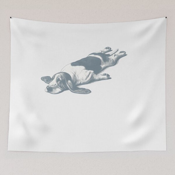 Item preview, Lazy Basset Hound Sploot Dog Vintage Art Shirt designed and sold by SChouseclothing.