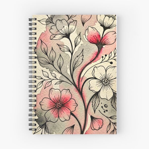 Item preview, Wildflower Sketch and Watercolor Floral designed and sold by Vintage-Lady65.