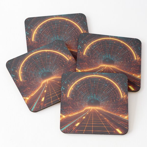 Item preview, 3d Render Of Neon Racing Track, Warm designed and sold by Checho30.