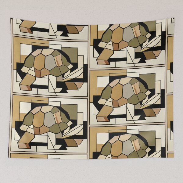 Item preview, cubist animal artwork designed and sold by forget45studio.