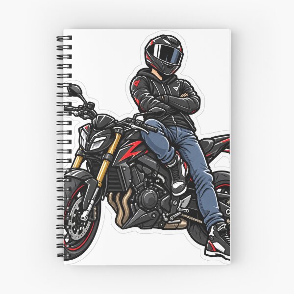 Item preview, Passion for Motorcycles – Sporty Motorcyclist, Rider Spirit and Freedom designed and sold by KiffeursDeMotos.