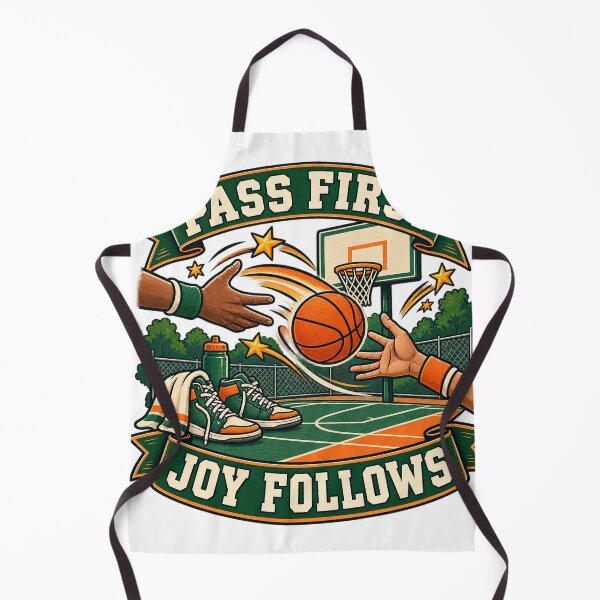 Item preview, Pass First Joy Follows Pickup Basketball Art designed and sold by CheerfulNest.