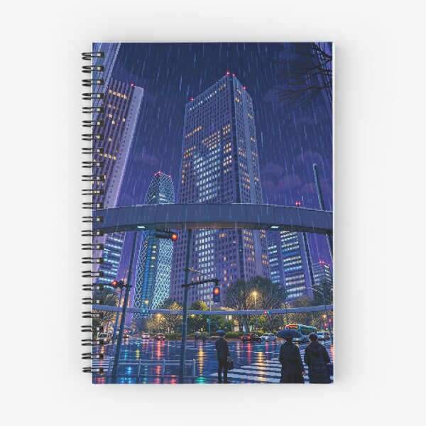 Item preview, Rainy Nishi Shinjuku Pixel Art designed and sold by sabusabu78.