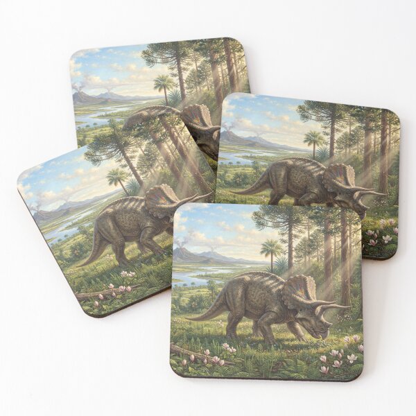 Item preview, Realistic Triceratops Paleoart, Cretaceous Dinosaur Illustration I designed and sold by Yaremchuk.
