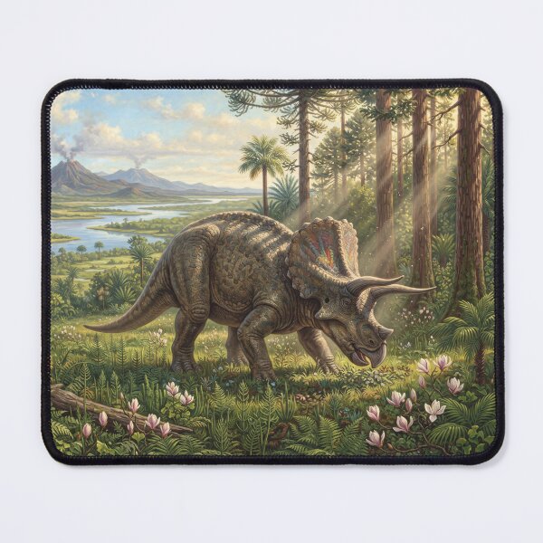 Item preview, Realistic Triceratops Paleoart, Cretaceous Dinosaur Illustration I designed and sold by Yaremchuk.