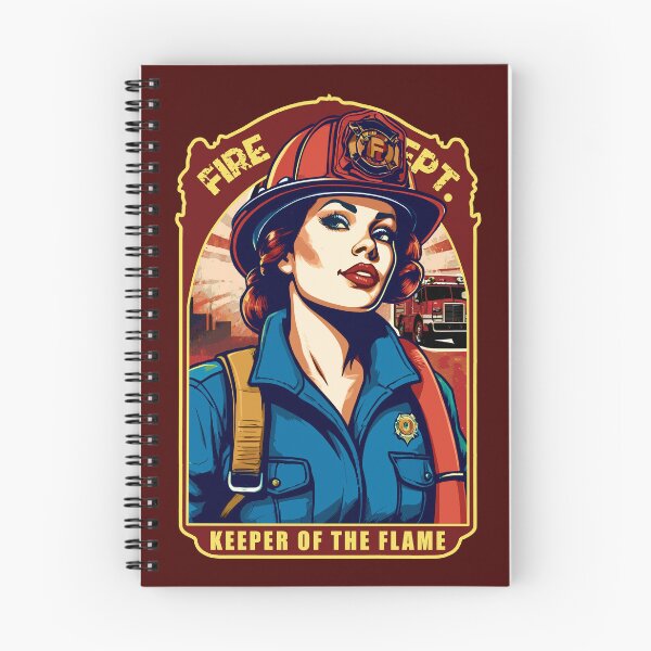 Item preview, Keeper Of The Flame | Graphic Design - Female Firefighter designed and sold by TMBTM.