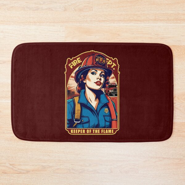 Item preview, Keeper Of The Flame | Graphic Design - Female Firefighter designed and sold by TMBTM.