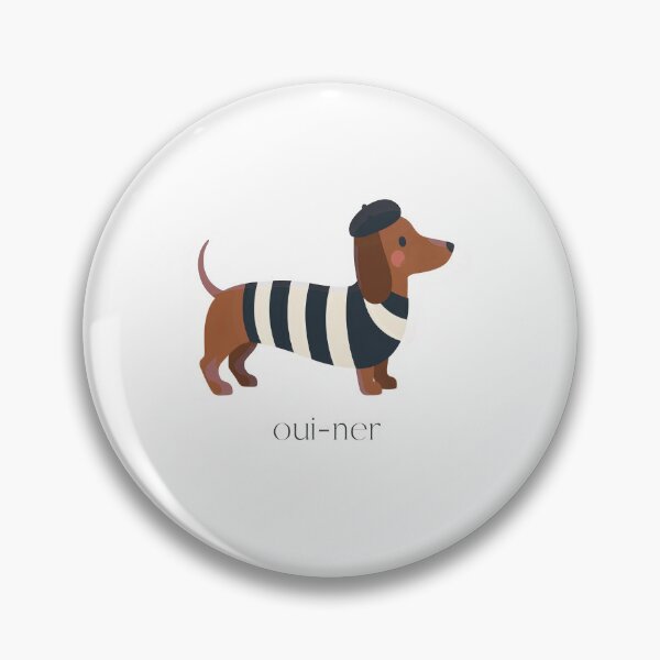 Item preview, Oui-Ner French Dachshund Dog Shirt designed and sold by jessicaguarnido.