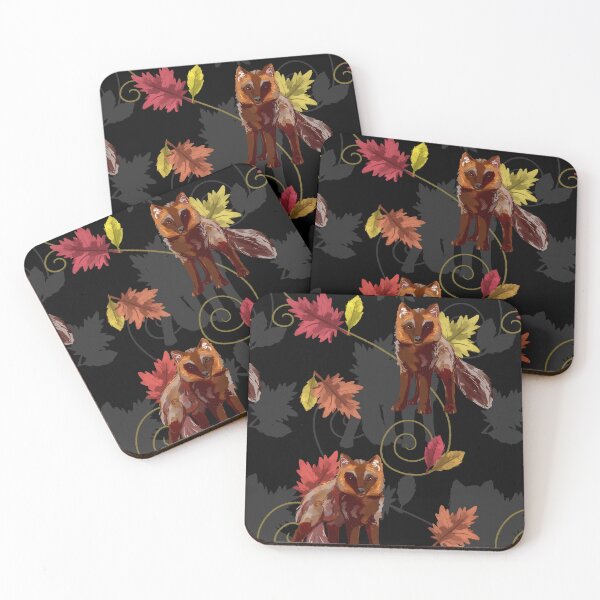 Item preview, Foxes with Autumn Leaves designed and sold by Antiope33.