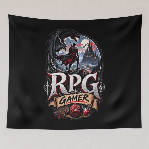 Item preview, RPG Gamer Fantasy Adventure Gaming Design designed and sold by v6ziix.