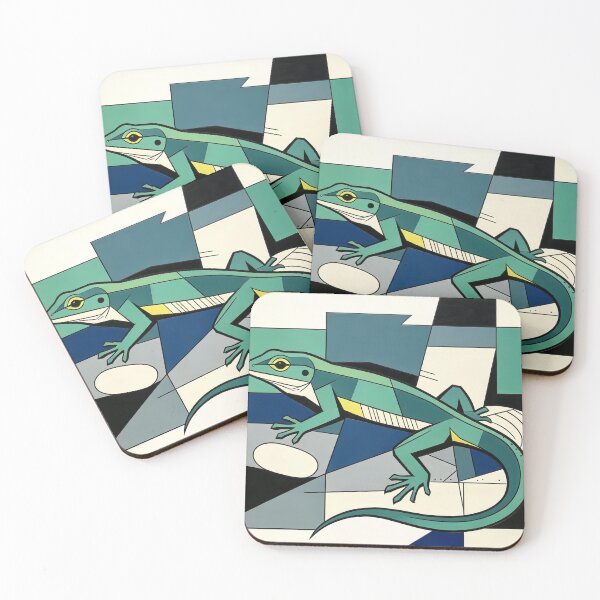 Item preview, cubist animal artwork designed and sold by forget45studio.