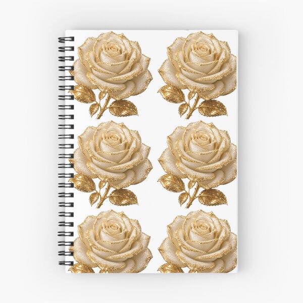 Item preview, White Gold Glitter Rose 3D Sticker Luxury Sparkle Flower Elegant Romantic Aesthetic designed and sold by AstraDrip Studio.