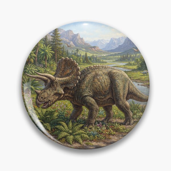 Item preview, Realistic Triceratops Paleoart, Cretaceous Dinosaur Illustration II designed and sold by Yaremchuk.