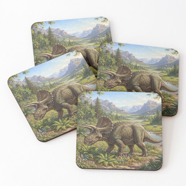 Item preview, Realistic Triceratops Paleoart, Cretaceous Dinosaur Illustration II designed and sold by Yaremchuk.