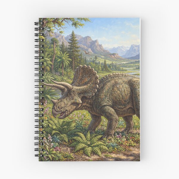 Item preview, Realistic Triceratops Paleoart, Cretaceous Dinosaur Illustration II designed and sold by Yaremchuk.