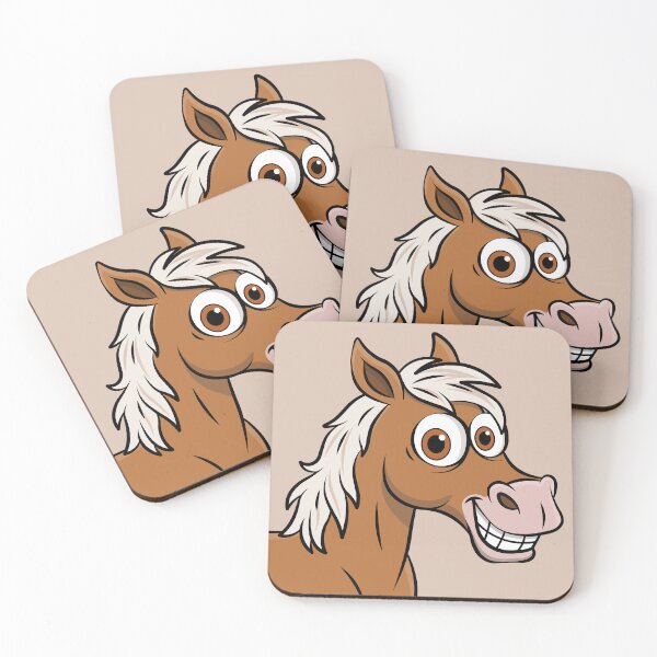 Item preview, A cartoon drawing of an Abu' Ourquob horse designed and sold by Cheval-de-coeur.