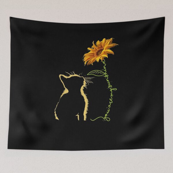 Item preview, Cat Sunflower Shirt designed and sold by PinkPeonStores.