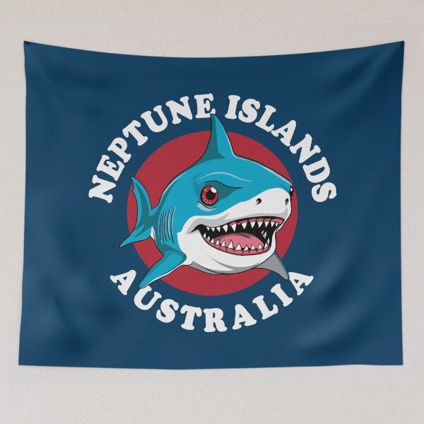 Artikelvorschau, Cartoon zum Weißen Hai: Neptune Islands, Australien entworfen und verkauft von TMBTM.