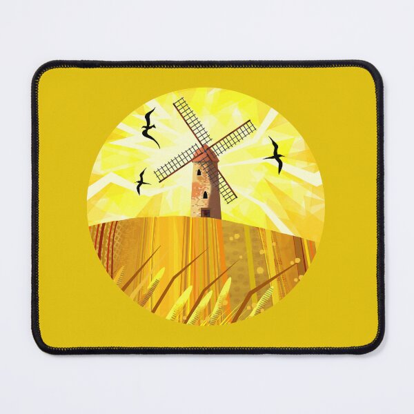 Item preview, Windmill Under Yellow Sky designed and sold by Andrew Hitchen.