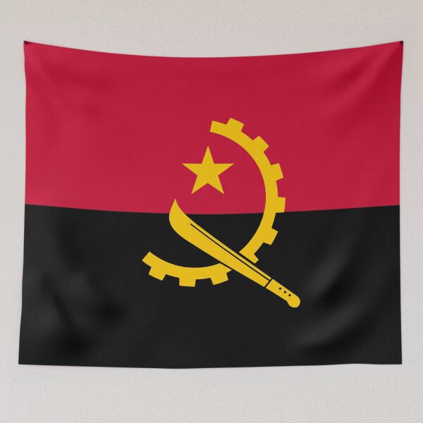Item preview, Vintage Angola Flag - Distressed Retro Style designed and sold by youngVl.