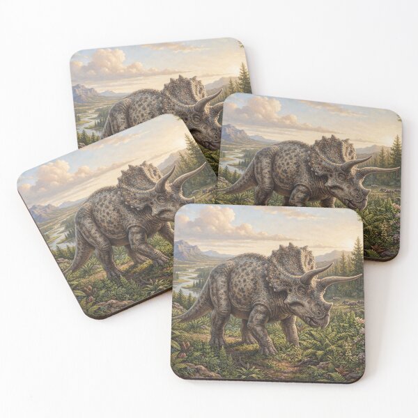 Item preview, Realistic Triceratops Paleoart, Cretaceous Dinosaur Illustration III designed and sold by Yaremchuk.