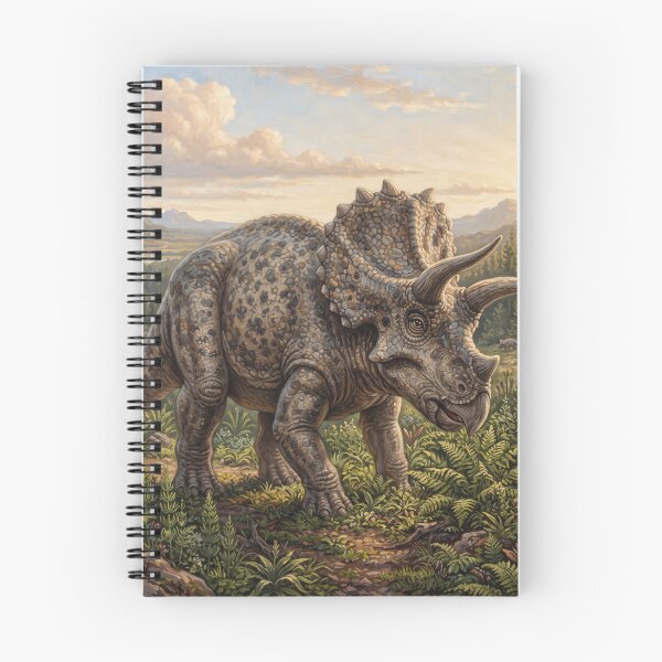Item preview, Realistic Triceratops Paleoart, Cretaceous Dinosaur Illustration III designed and sold by Yaremchuk.