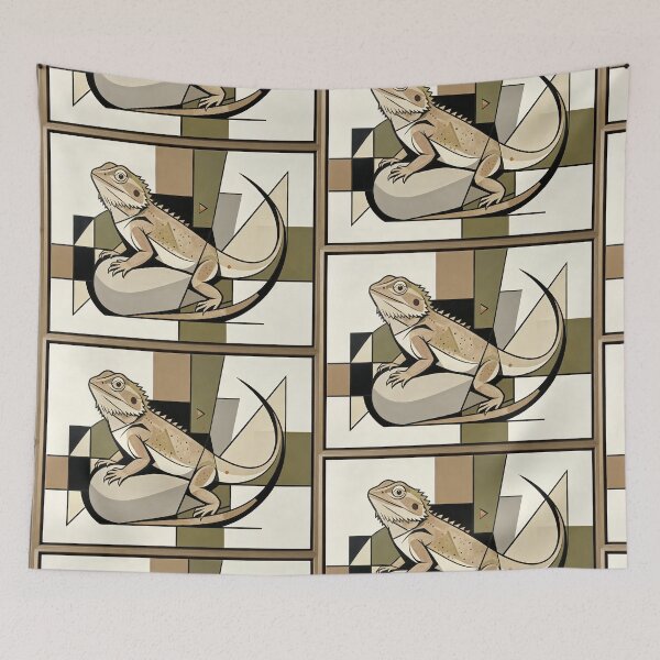 Item preview, cubist animal artwork designed and sold by forget45studio.