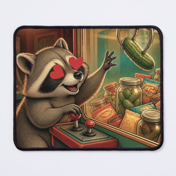 Item preview, Raccoon Eating Pickles designed and sold by tellia-kallisto.