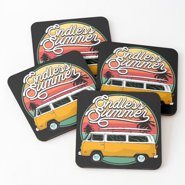 Item preview, Endless Summer Vintage Surf Camper Van Sunset designed and sold by heedooppod.