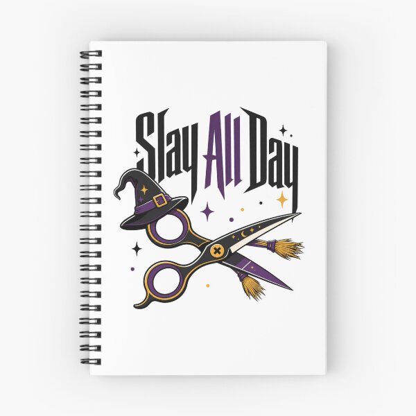Item preview, Slay All Day Shirt, Comfort Colors® Witch Scissors Tee, Funny Halloween Hairstylist Salon Graphic designed and sold by TshirtsLabs.