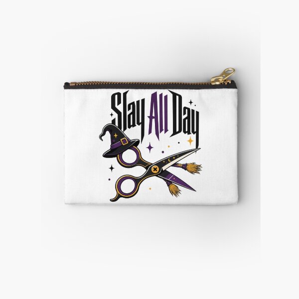 Item preview, Slay All Day Shirt, Comfort Colors® Witch Scissors Tee, Funny Halloween Hairstylist Salon Graphic designed and sold by TshirtsLabs.