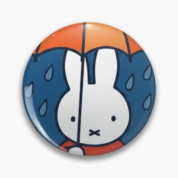 Item preview, Cute Bunny with Umbrella in Rainy Weather Miffy Inspired! designed and sold by Cozy Moss Studio.